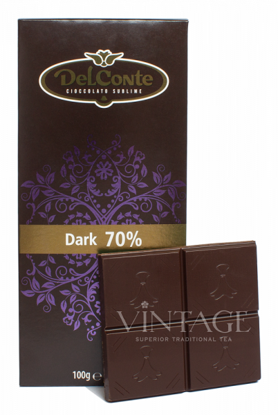 Черный шоколад DelConte 70%